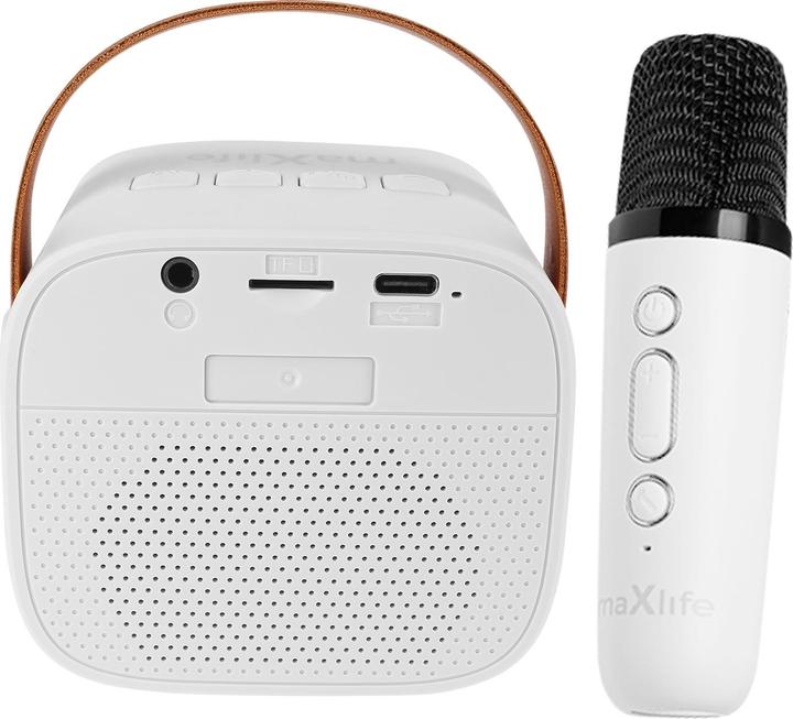 Image du produit Maxlife Enceinte karaoké Bluetooth MXKS-100 blanc (5 h)