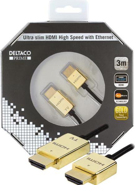 Image du produit Deltaco HDMI-1043-K - 3 m - HDMI type A (standard) - HDMI type A (standard) - 10,2 Gbit/s - noir (3 m, HDMI)