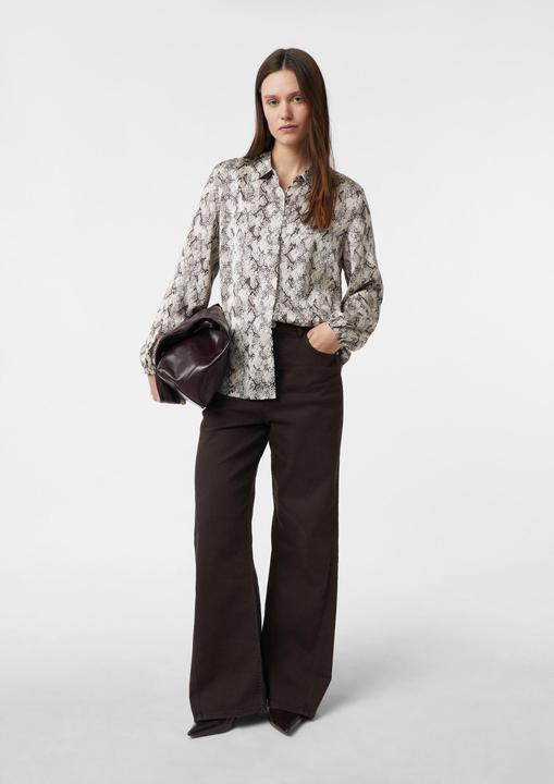 Immagine prodotto Comma Bluse Satinierte Hemdbluse mit All-over-Print (34)