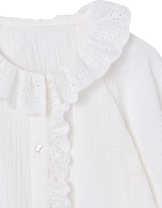 Immagine prodotto Vertbaudet Mädchen Bluse mit Lochstickerei (122)