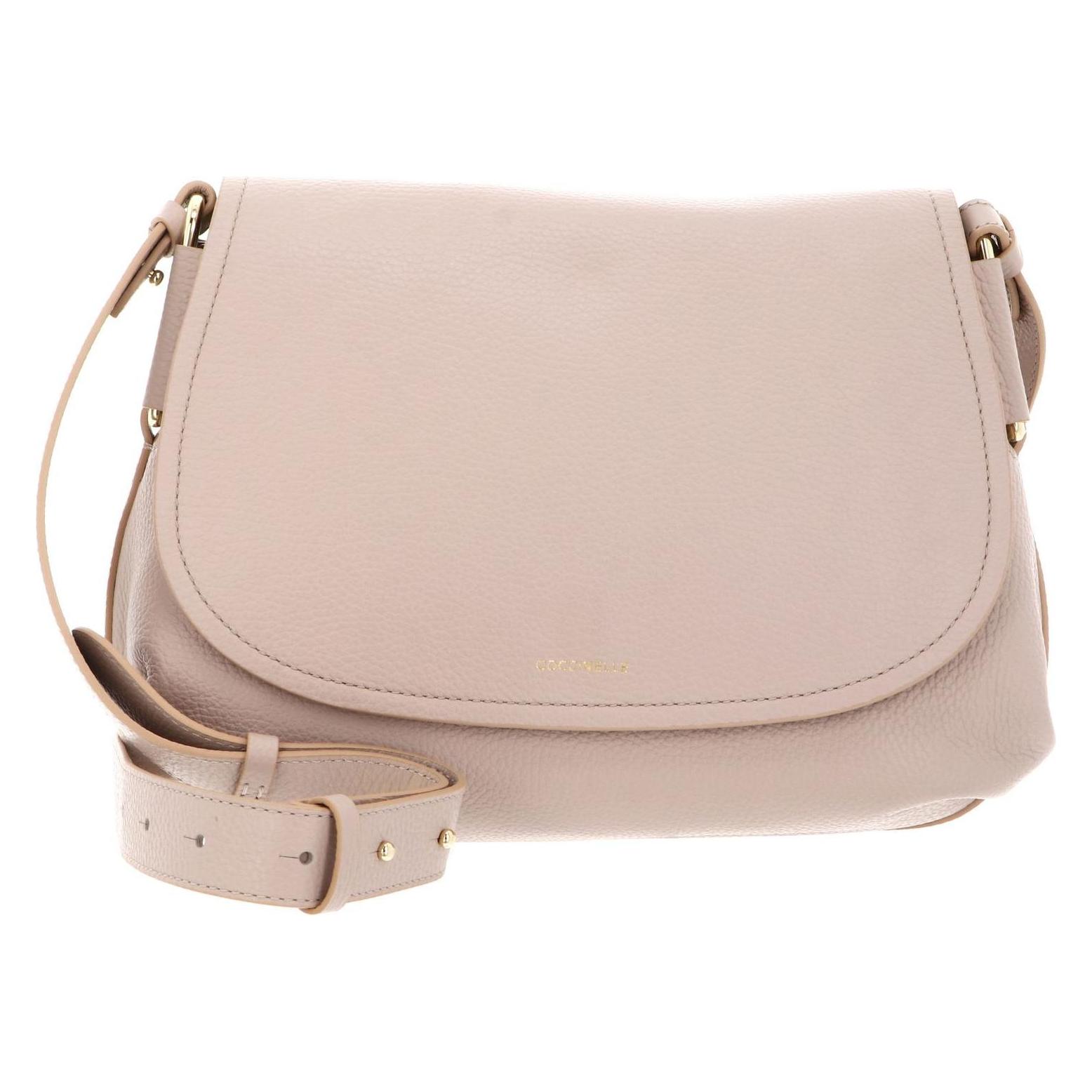 Coccinelle, Damen, Handtasche, Rebekka Handbag Grained Leather, Beige