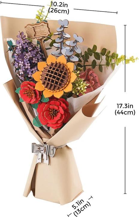 Actual product image Robotime Bouquet