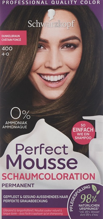 Produktbild Schwarzkopf Perfect Mousse Schaumcoloration (400 Dunkelbraun)