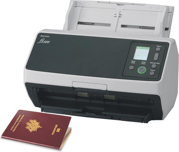 Actual product image RICOH fi-8190 document scanner (USB, Ethernet)