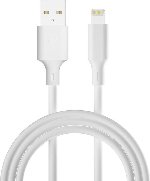 Produktbild Forever Core Forever Recycling Kabel USB-A - Lightning 1,5m 2,4A HDKR12-AL-00 weiss (1.50 m, USB 2.0)