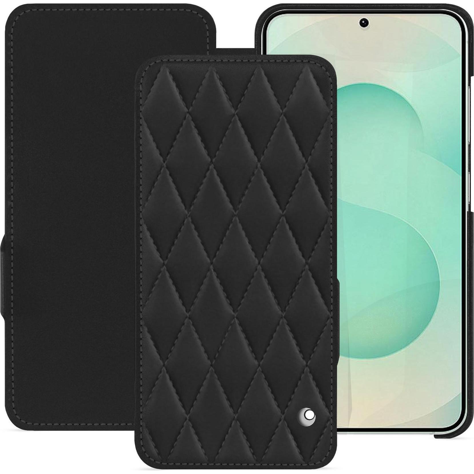 Noreve Lederschutzhülle horizontal (Samsung Galaxy S25+), Smartphone Hülle, Schwarz