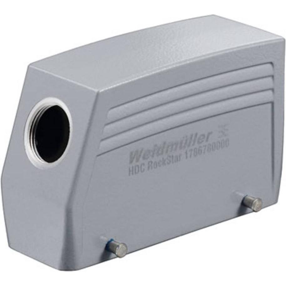 Weidmüller Alloggiamento del gommino staffa trasversale in alluminio IP66 1661320000, Cavo + Spina elettrica, Grigio