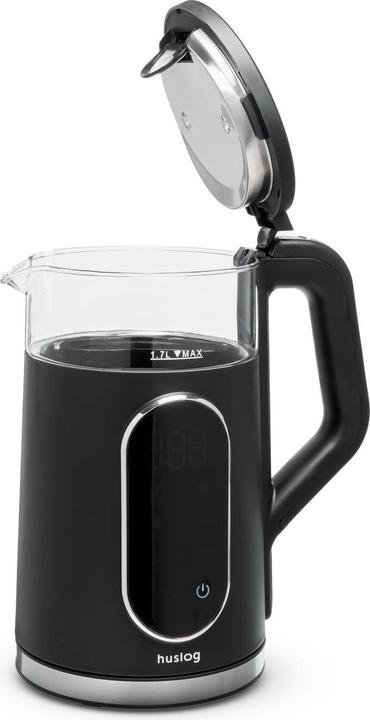 Produktbild Huslog glass kettle wit touch panel black 1,7L 2200W (1.70 l)