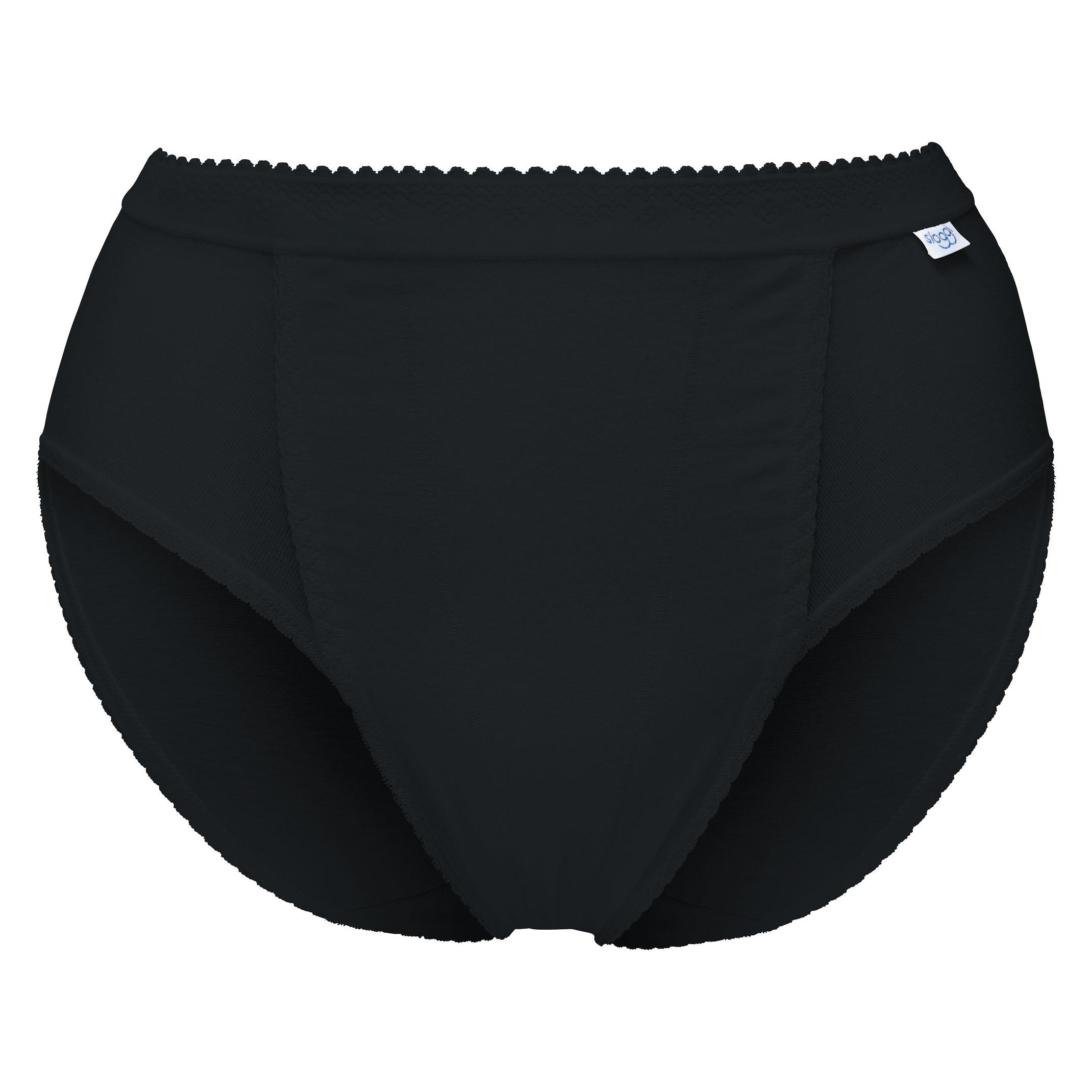 Sloggi, Damen, Unterhosen, Control Tai, Schwarz, (40, Einzelpack)
