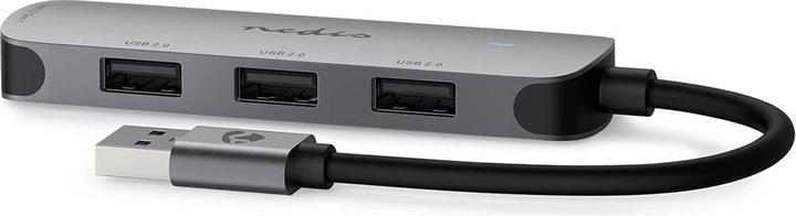 Productafbeelding Nedis USB-hub USB-A stekker - 4x USB A, 4 poort(en), USB 2.0 / USB 3.2 Gen 1, voeding via (USB-A, 4 ports)