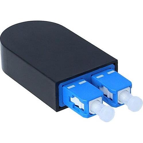 BlueLAN BlueOptics Loopback Adapter SC Duplex Singlemode SM, Transceiver, Schwarz, Blau