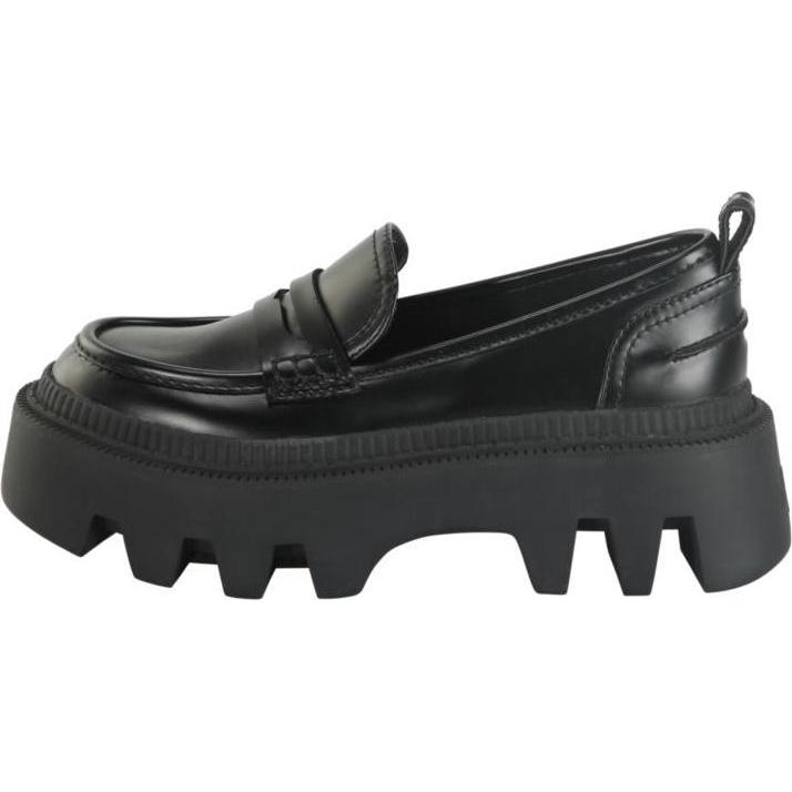Buffalo, Damen, Halbschuhe, mokassins für en flora loafer - vegan box, Schwarz, (37)