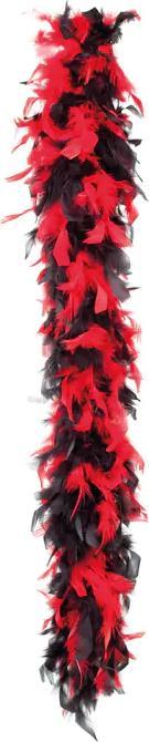 Produktbild Fasnacht Federboa schwarz/rot 180cm