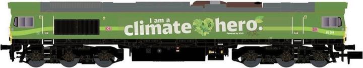 Kato N Locomotiva diesel Classe 66 DB Cargo/Climate Hero, Ep.VI (Traccia N)