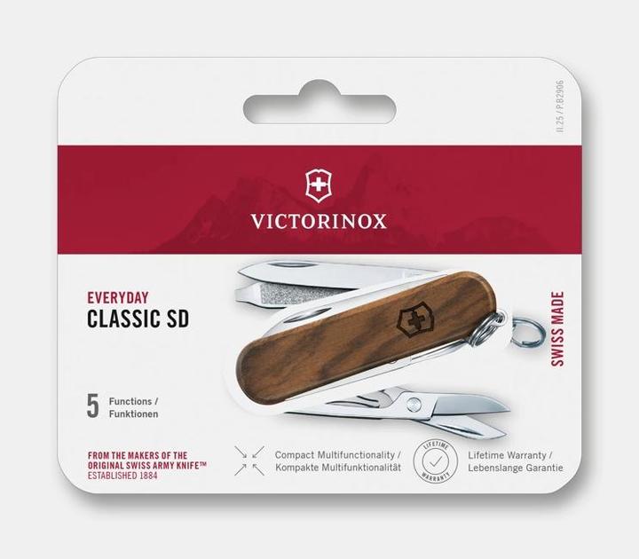 Actual product image Victorinox Nail Clip Wood 580