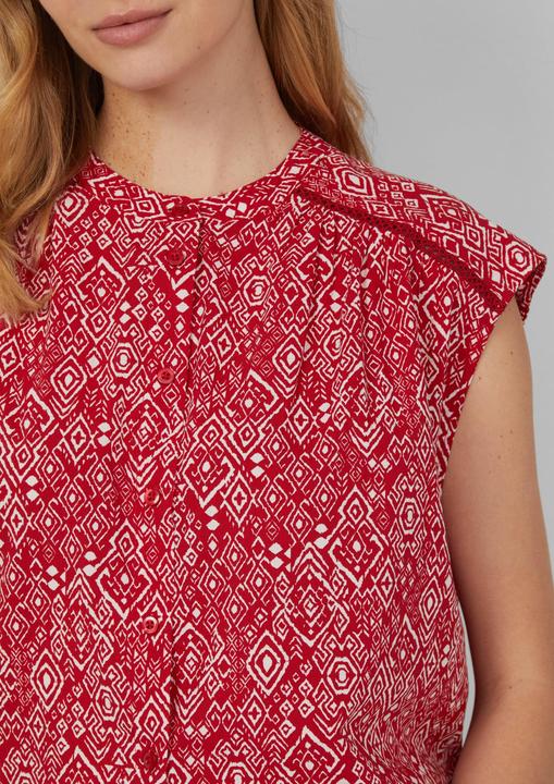 Immagine prodotto s.Oliver Bluse Weites Blusentop mit Raffung und Spitzen-Detail (36)