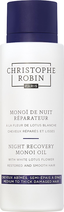 Christophe Robin Monoï de Nuit Riparatore con il Fiore di Loto Blanche (92 ml)