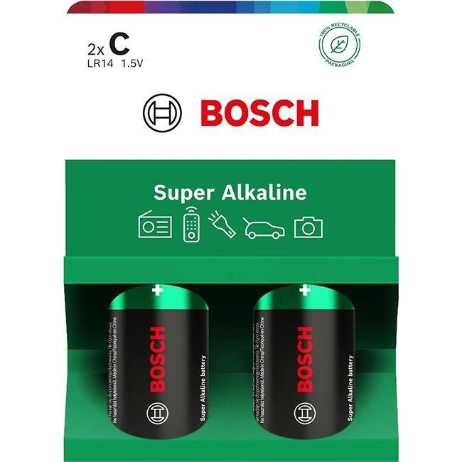 GP Batteries BOSCH BATTERIE 2 STÜCK C SUPER ALKALINE LR14SA2B/00 (2 pz., R14), Batterie + pile