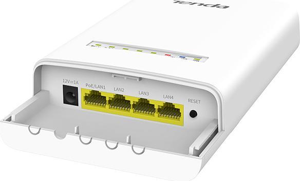 Actual product image Tenda OS3 Outdoor CPE WiFi-AC /s, 4x LAN, 12 dBi, IP65, pasivnÃ PoE vÃ½hybka + adaptÃ©r (867 Mbit/s)
