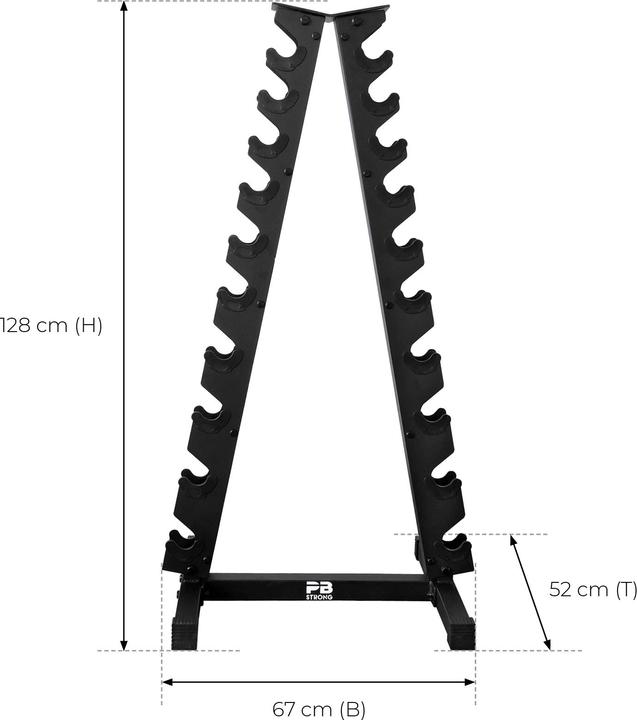 Actual product image Perform Better Dumbbell Pyramid 10 Pair