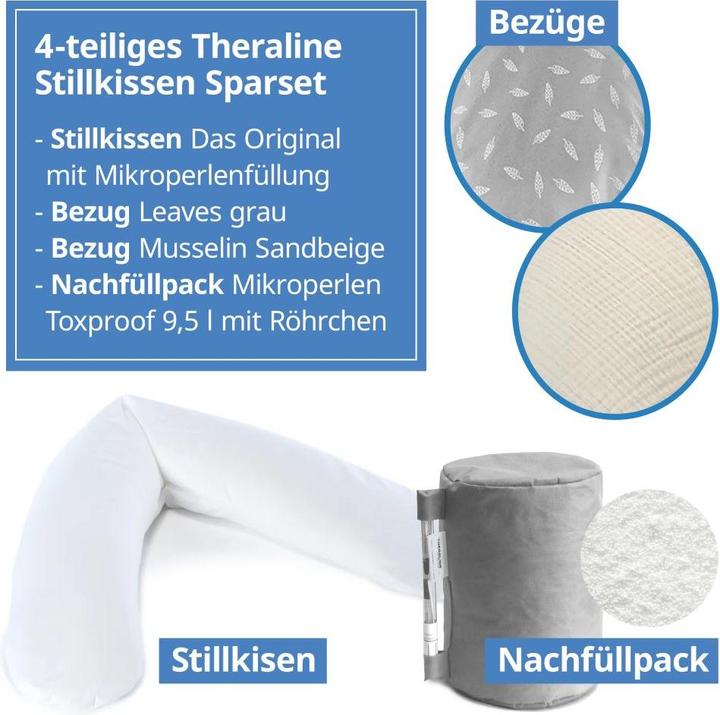 Produktbild Theraline Stillkissen 4-tlg. Stillkissen Sparset Das Original 190 cm inkl. (190 cm)