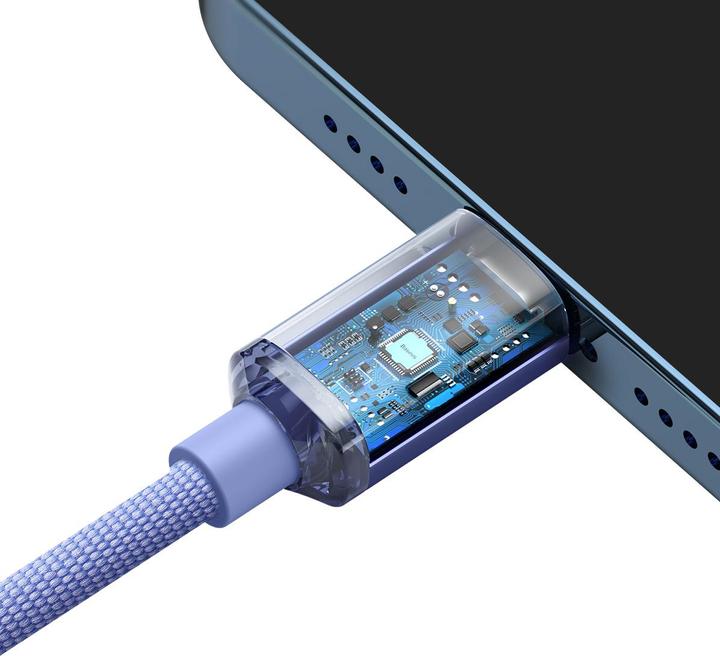 Produktbild Baseus Crystal Shine Series Fast Charging Data Cable Type-C to iP 20W 2m Purple (2 m, USB 2.0, 20 W)