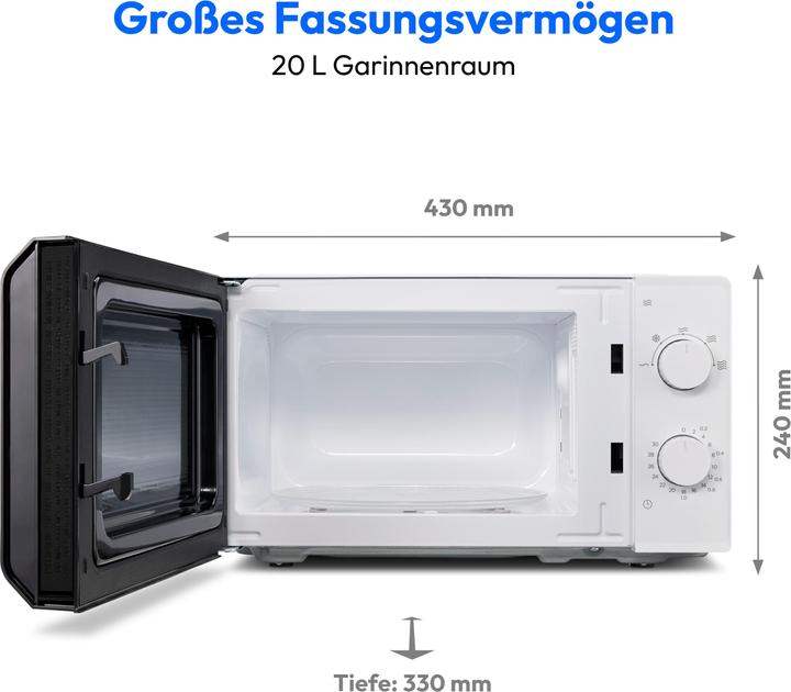 Actual product image Medion MD 11475 Microwave black 20l (EU plug, 20 l)
