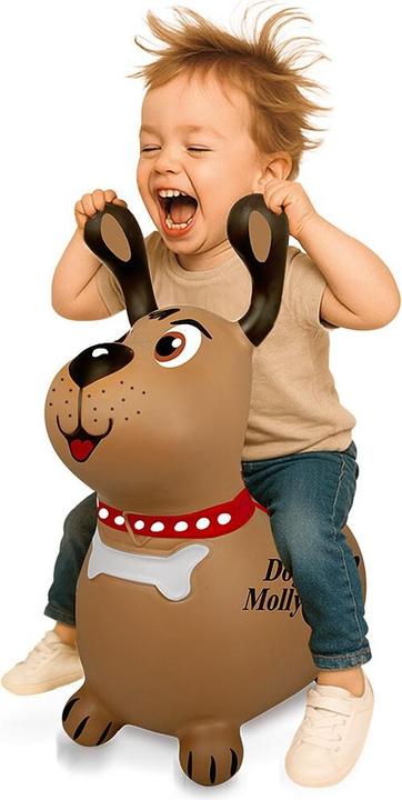 Immagine prodotto Braun Hüpftier Dog Molly mit Pumpe