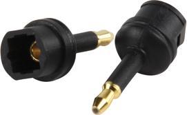Produktbild Valueline Adapter AV TOSLINK Optical Socket to 3.5 mm Plug Adapter – Mini-TOSLINK to TOSLINK (Klinkenadapter)