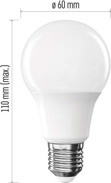 Immagine prodotto Emos LED BASIC A60 8,8W(60W) 806lm E27 WW (E27, 806 lm, 1x)
