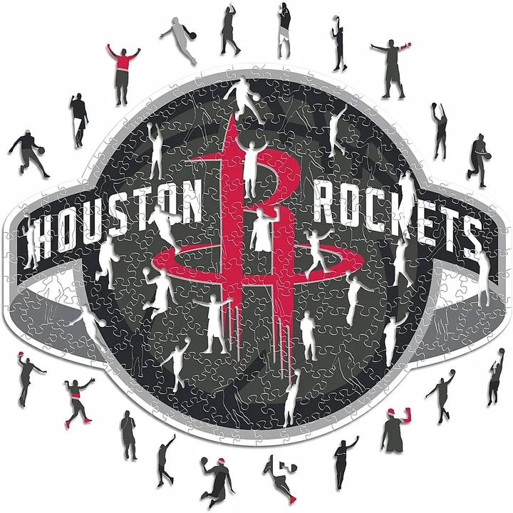 Image du produit Iconic NBA - Houston Rockets - Logo - Puzzle en bois Taille M (270 pièces) (270 pièces)