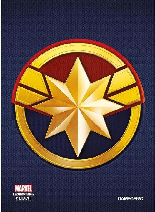 Productafbeelding Gamegenic GGS10092ML - Marvel Champions Art Sleeves - Captain Marvel (50+1 hoezen)