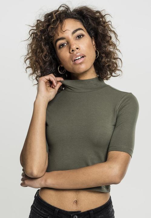 Produktbild Urban Classics Ladies Cropped Turtleneck Tee (L)