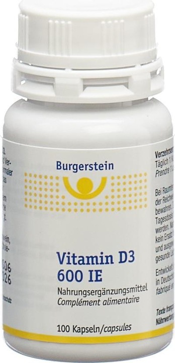 Produktbild Burgerstein Vitamin D3 (100 Stück, Tabletten, Kapseln, 34 g)