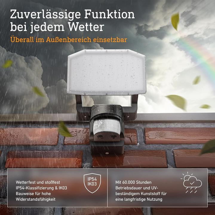 Produktbild Steinel LED STRAHLER XLED PROTECT ANT 090029 Aussenstrahler EEK E A - G (1694 lm, IP44)