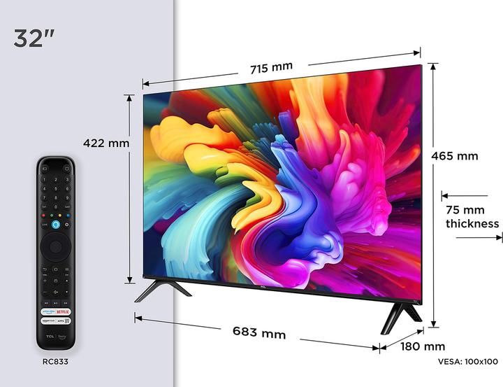 Actual product image TCL 32SF560 (32", QLED, Full HD, 2025)