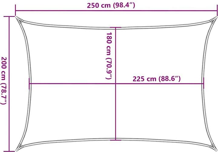 Produktbild vidaXL Sonnensegel (200 x 250 cm)
