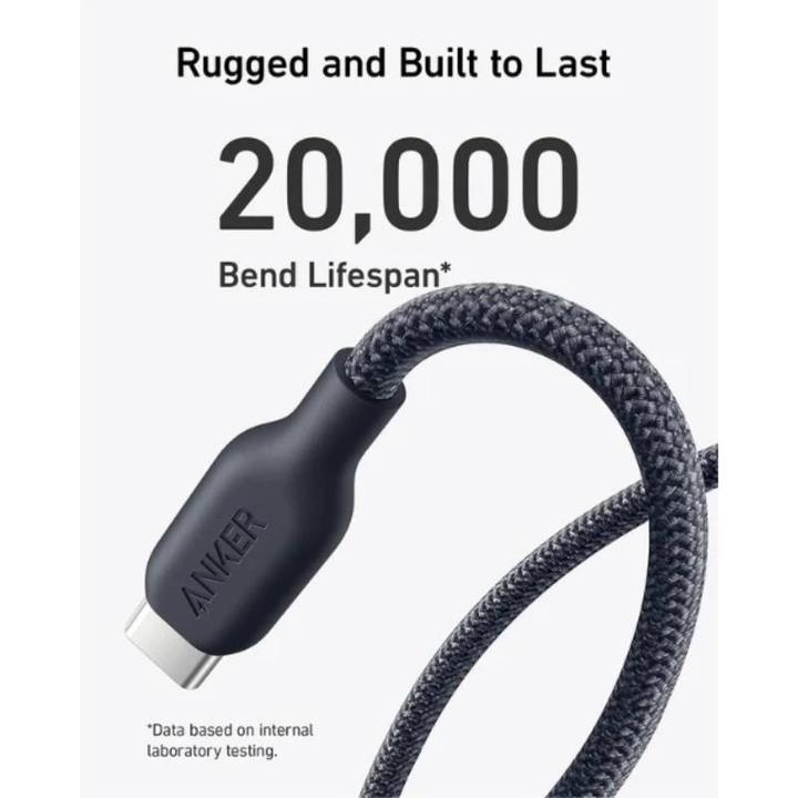 Immagine prodotto Anker - 544 USB-C zu USB-C - 240W - 0.9M - BioBraided - Schwarz (0.90 m, 240 W)