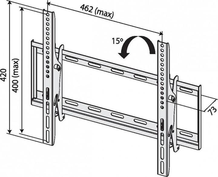 Actual product image Lenovo TV TV TB-451 bracket up to 65 "40 kg VESA 400x400 max (Wall, 40 kg)