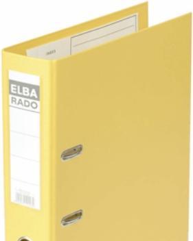 Actual product image Elba Folder rado plast, spine width: 50 mm, yellow DIN A4, cover outside/inside PVC, with replaceable (A4, 50 mm, 1 Piece)