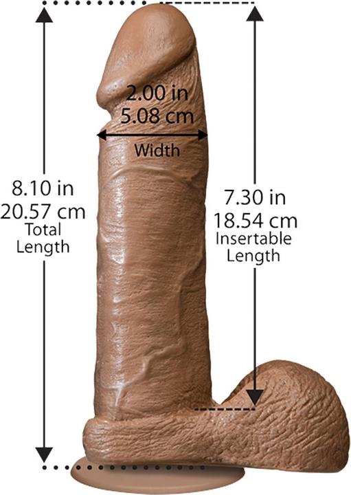 Actual product image Doc Johnson The Realistic Penis Mullato