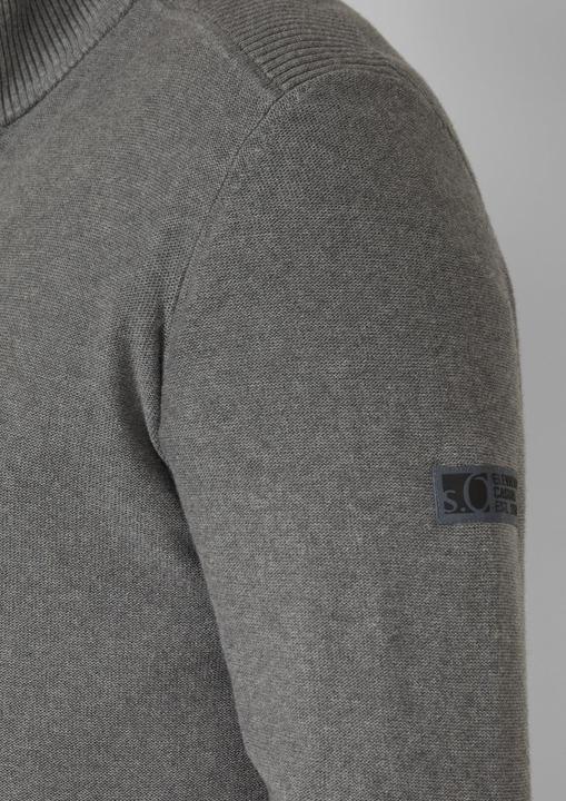 Produktbild s.Oliver Strickjacke Strickjacke aus Baumwolle mit Troyerkragen (4XL)