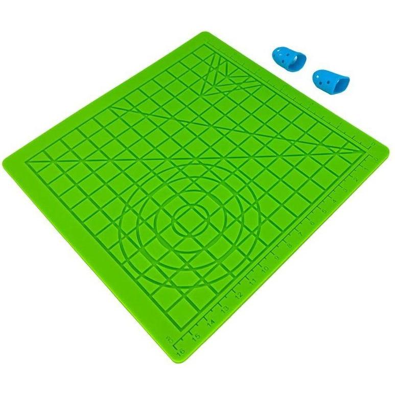 iLike S2 Pad in silicone (18x18cm) per un uso sicuro della penna per la stampa 3D + 2 coperture per le (Accessori), Accessori per stampante 3D