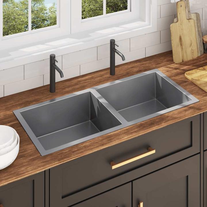Actual product image vidaXL Küchenspüle (Fitted sink, 44 cm, 100 cm)