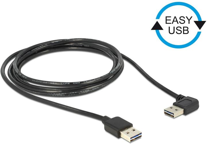 Immagine prodotto Delock Cavo USB2.0 Easy, A-St.-A.St., angolato (1 m, USB 2.0)