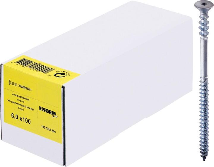 Produktbild E-NORMpro Justierschraube zn 6,0x 60 (1 Schraube pro Stück)