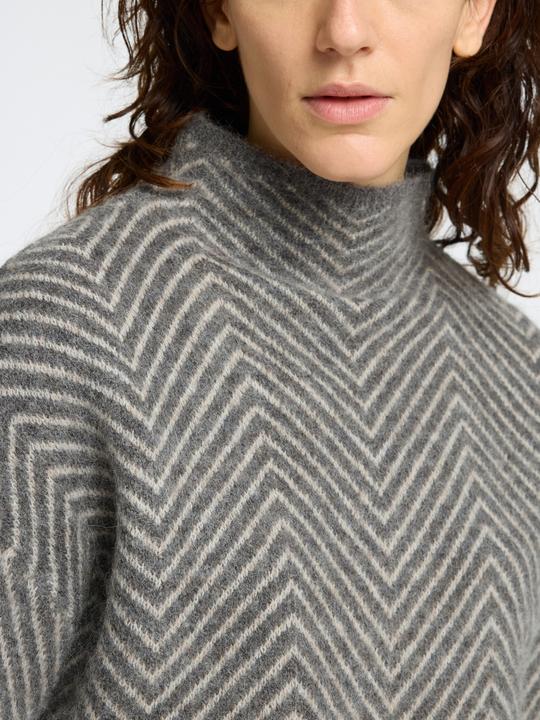 Produktbild Selected Fischgrät Strickpullover (L)