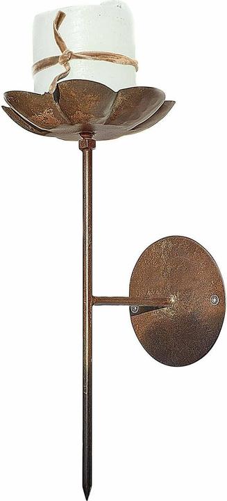 Loberon Wandkerzenhalter Viverto braun