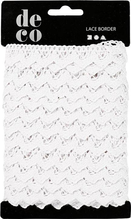 Image du produit Creativ Company Ruban de dentelle Blanc, 10m