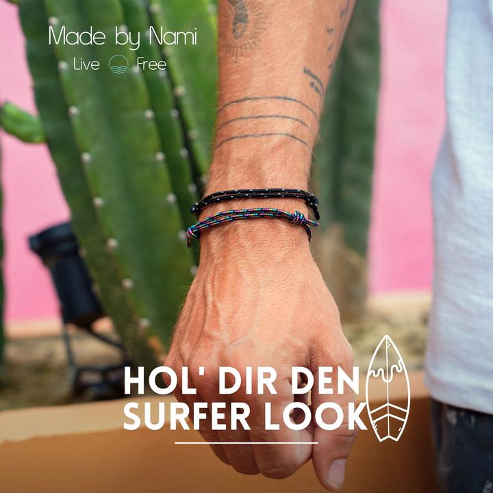 Immagine prodotto Made by Nami Surfer Armband Set (Corda da vela, Cotone)